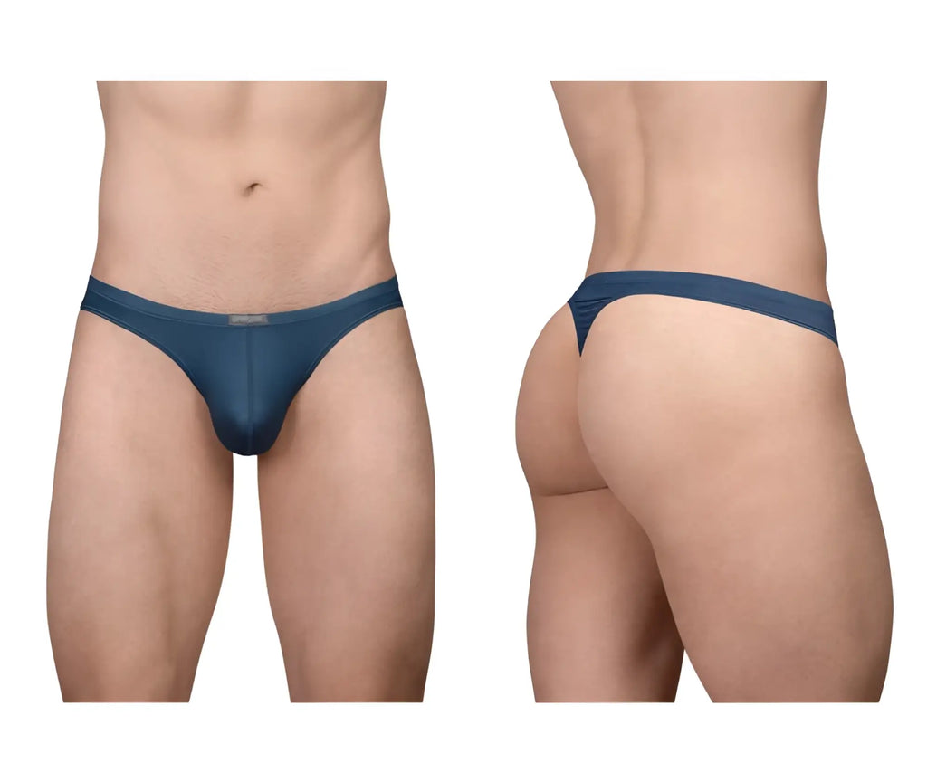 Ergo wear ew1797 x4d se thong in sea blue mesh with narrow waistband and minimal coverage for comfortable wear