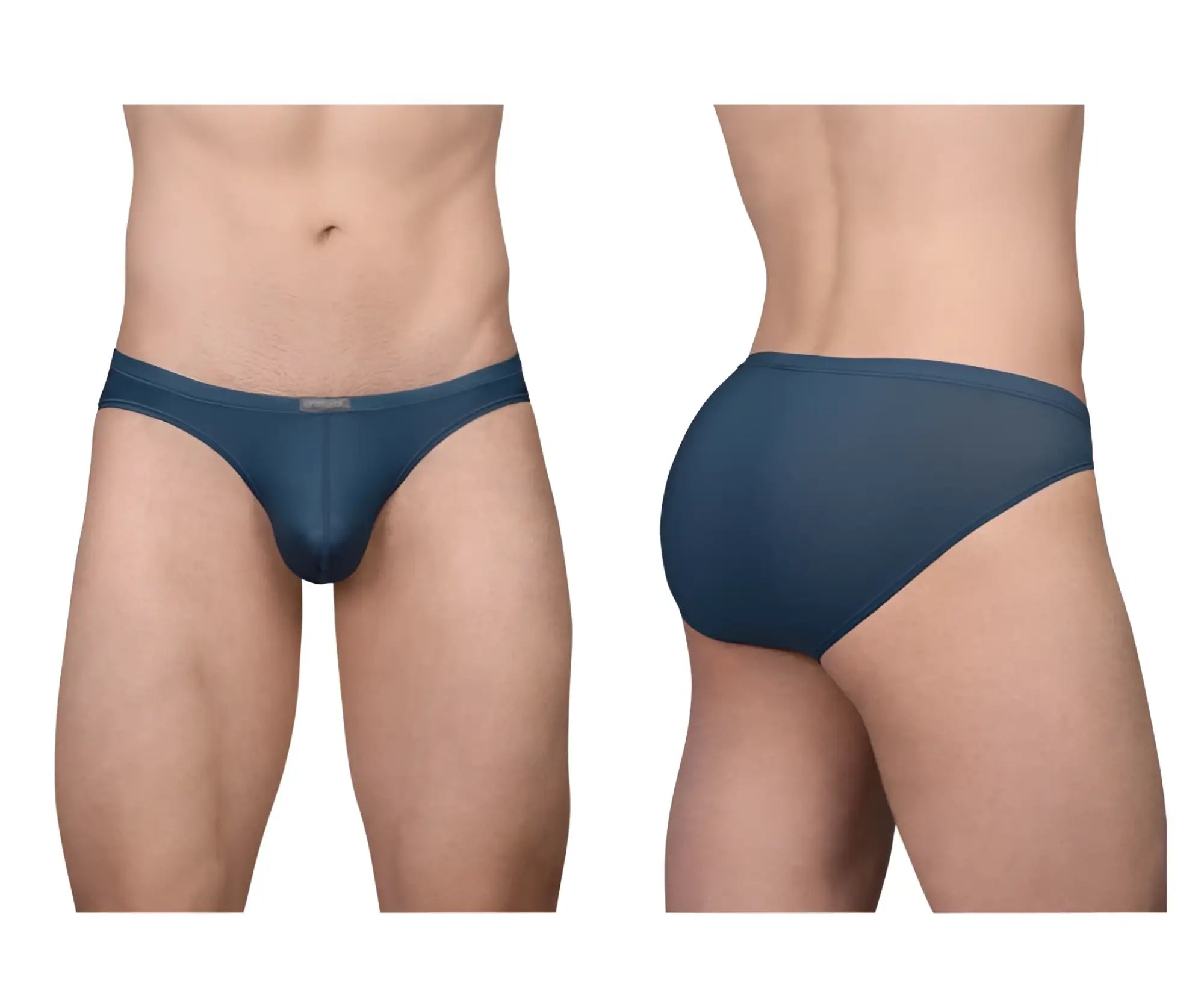 Ergowear ew1798 x4d se bikini dark blue sheer mesh briefs with smooth waistband in sea blue color