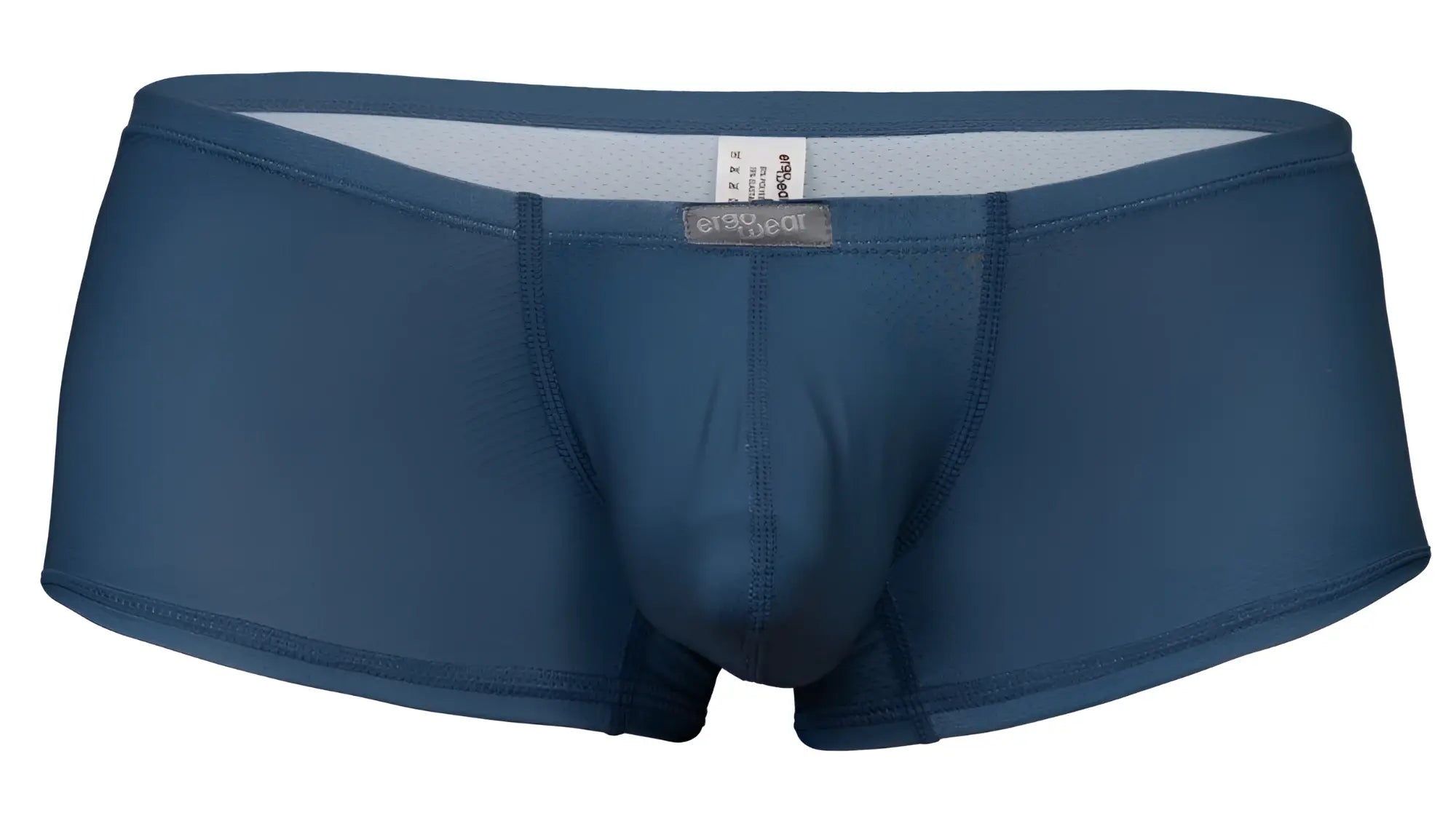 ErgoWear ew1799 x4d se men’s sea blue briefs with subtle textured fabric and contrasting light gray inner lining