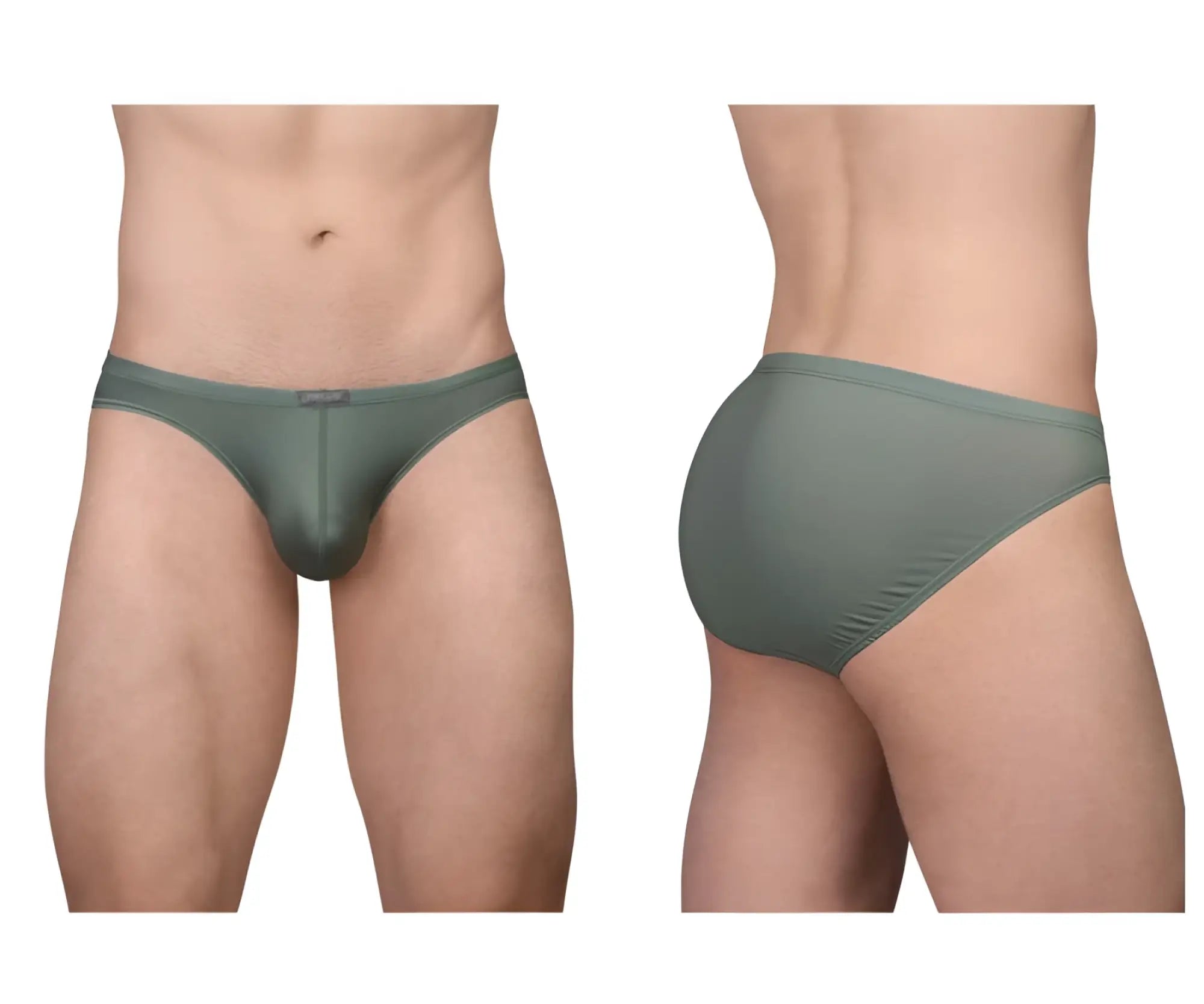 Olive green seamless briefs by ergowear model ew1802 x4d se bikini designed for comfortable everyday wear