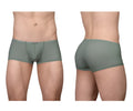 Mens ergoWear ew1803 x4d se trunks in olive green with smooth stretchy fabric and subtle waistband brand tag