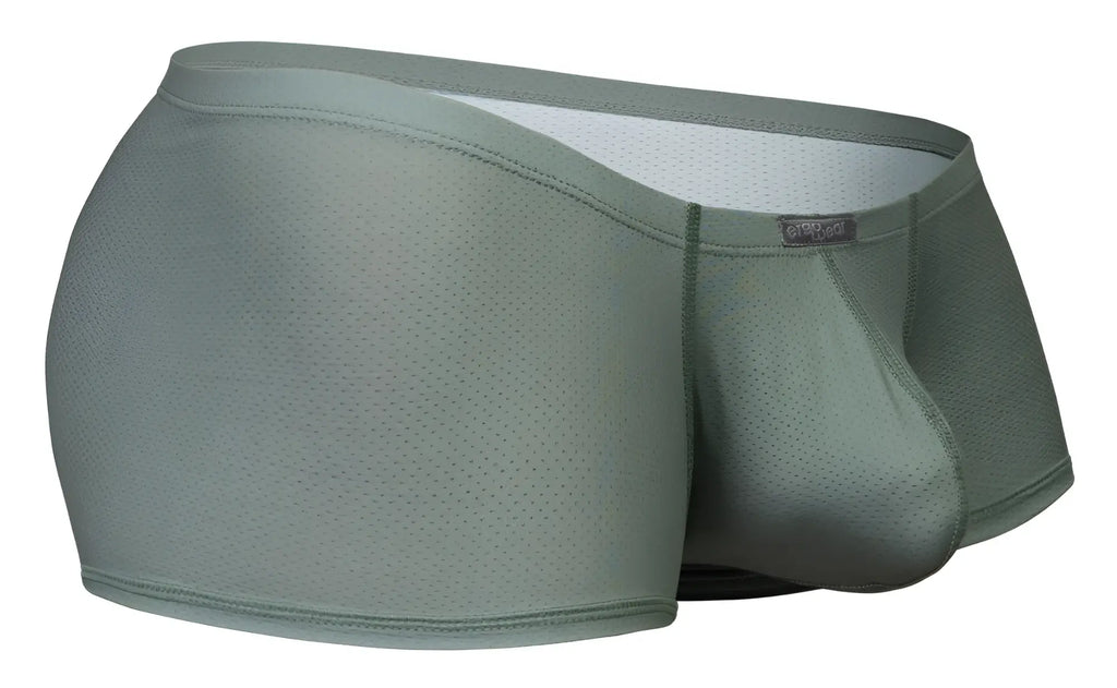 ErgoWear EW1803 X4D SE olive green mesh briefs with white interior lining and small brand tag on waistband