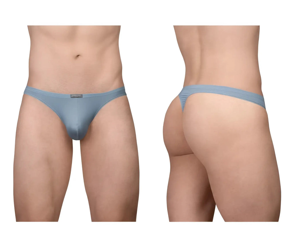Ergowear ew1805 x4d se thong in stone blue with smooth fabric finish and form-fitting minimalistic design