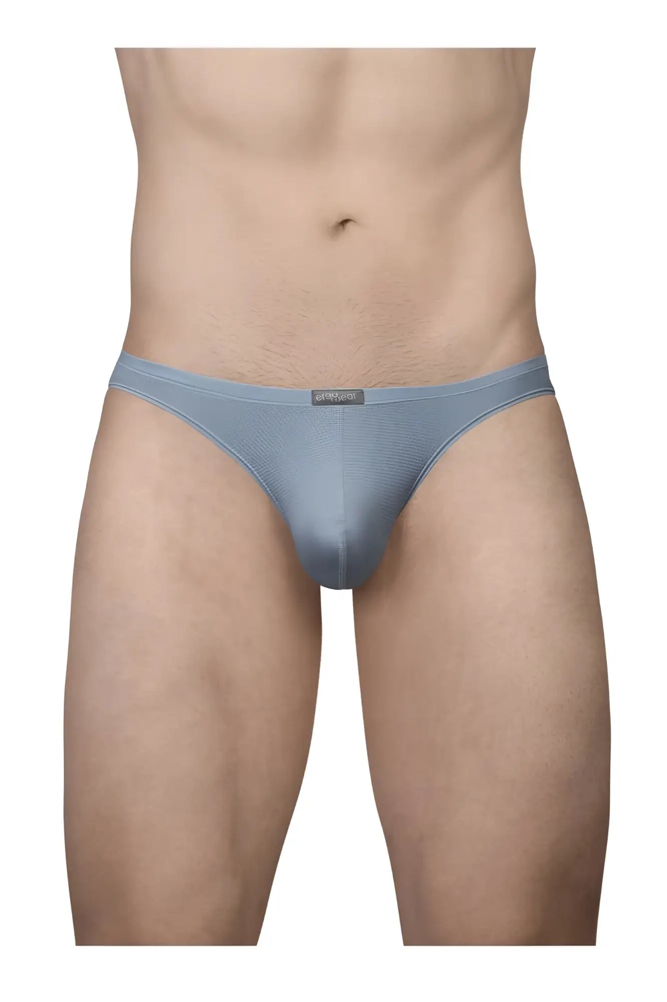 Light blue ergo wear ew1805 x4d se men’s briefs with smooth texture subtle sheen and small brand tag at waistband