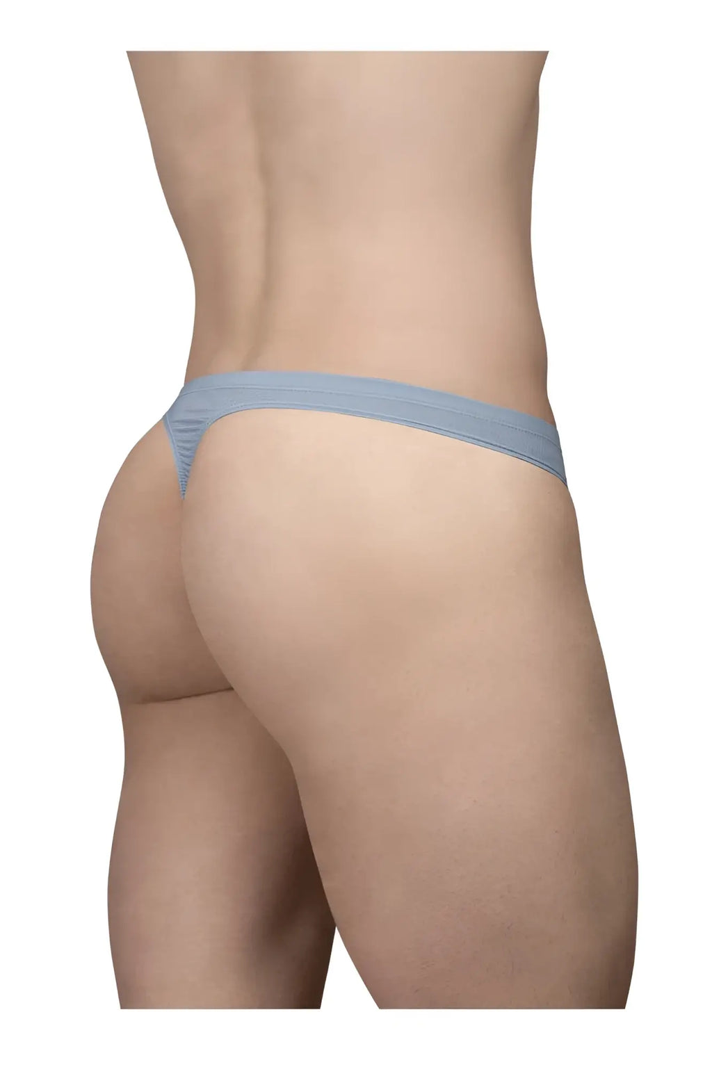 Light blue ergoWear EW1805 X4D SE thong made of smooth stretchy fabric with a narrow waistband visible from back side