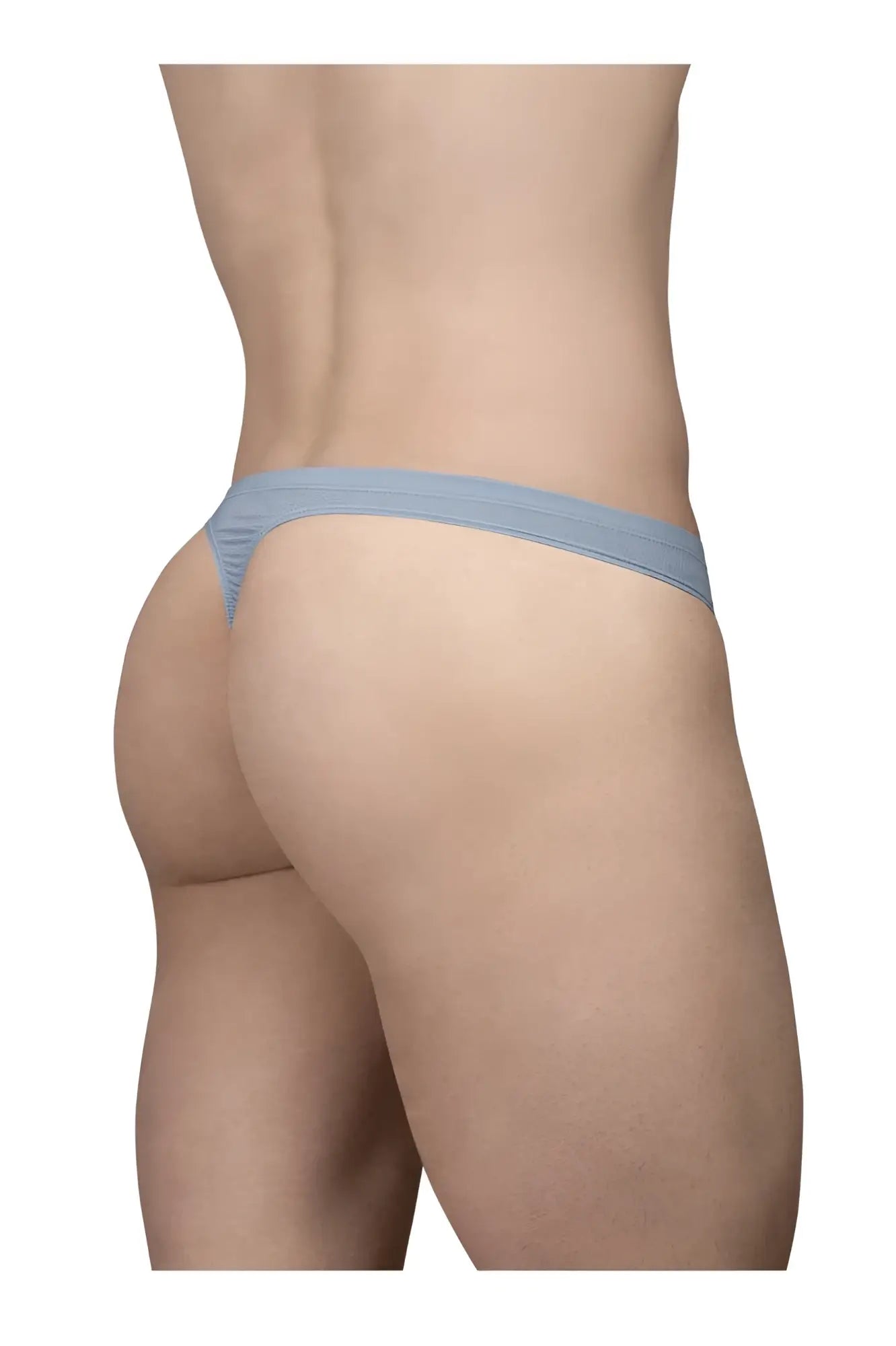 Light blue ergoWear EW1805 X4D SE thong made of smooth stretchy fabric with a narrow waistband visible from back side