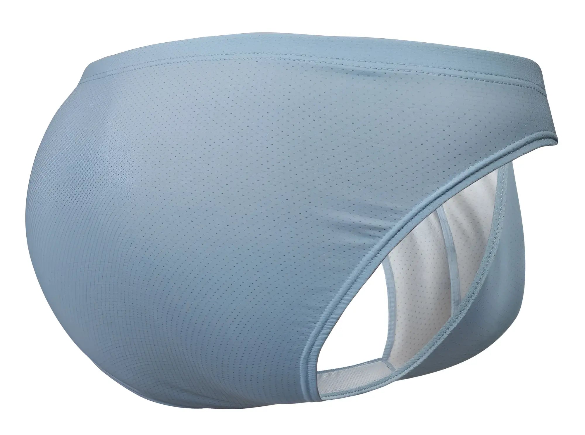 Ergowear ew1806 x4d se bikini light blue mesh athletic briefs with white inner lining for breathable comfort