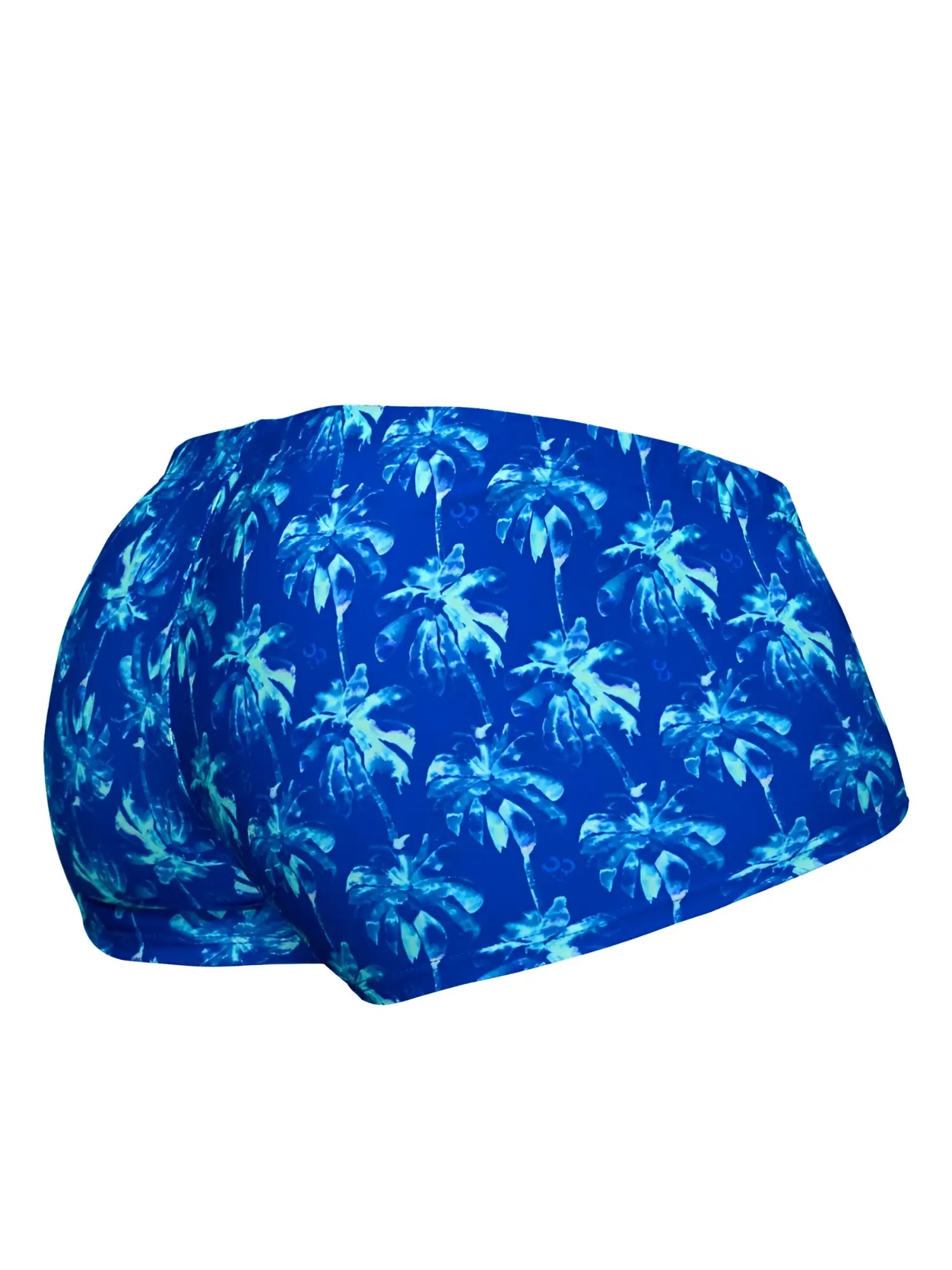 Ergowear ew1827 feel sw royal blue swim trunks with vibrant lighter blue tropical palm tree pattern