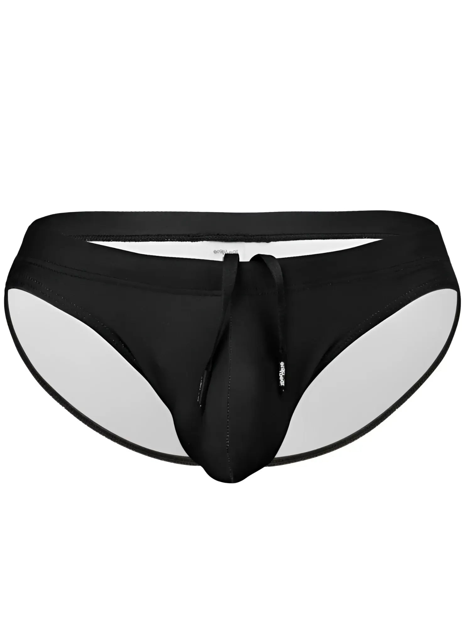 ErgoWear ew1831 x4d sw black swim bikini with drawstring waistband and white inner lining for comfortable fit
