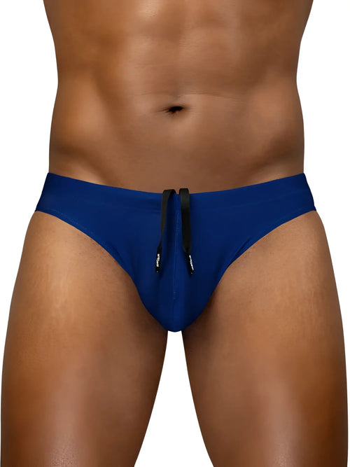 Royal blue ergoWear ew1832 x4d sw swim thongs with black drawstrings ideal for beach and pool use