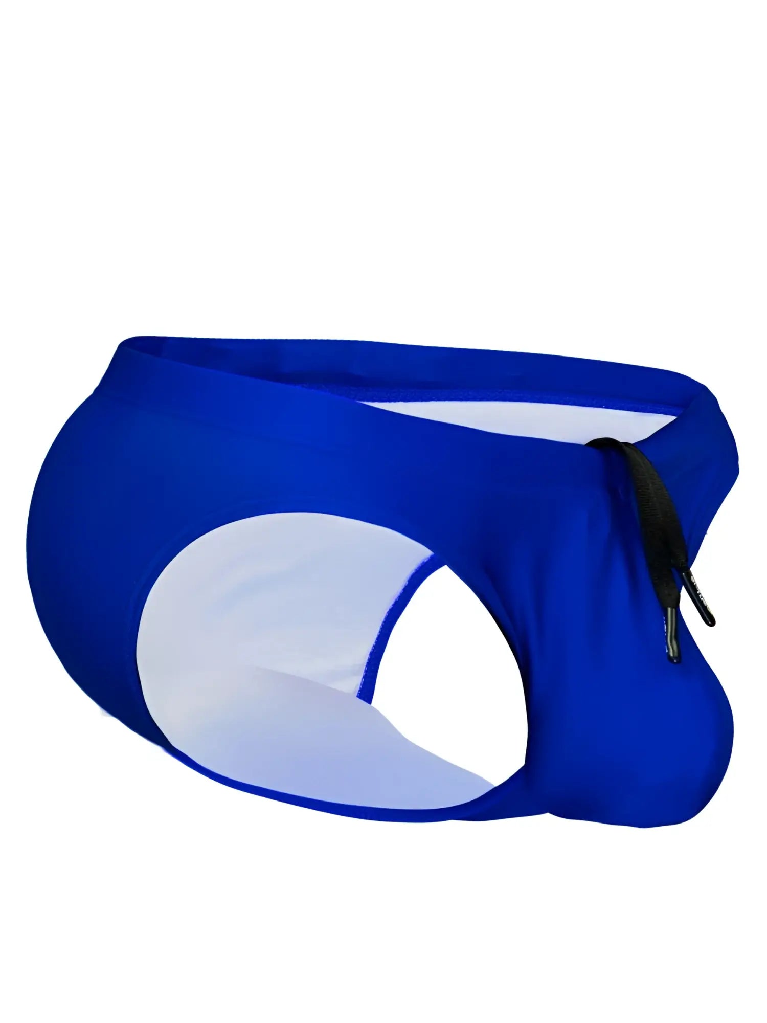 ErgoWear ew1835 x4d skydiver swim bikini in blue with white inner lining and black drawstring for swimming