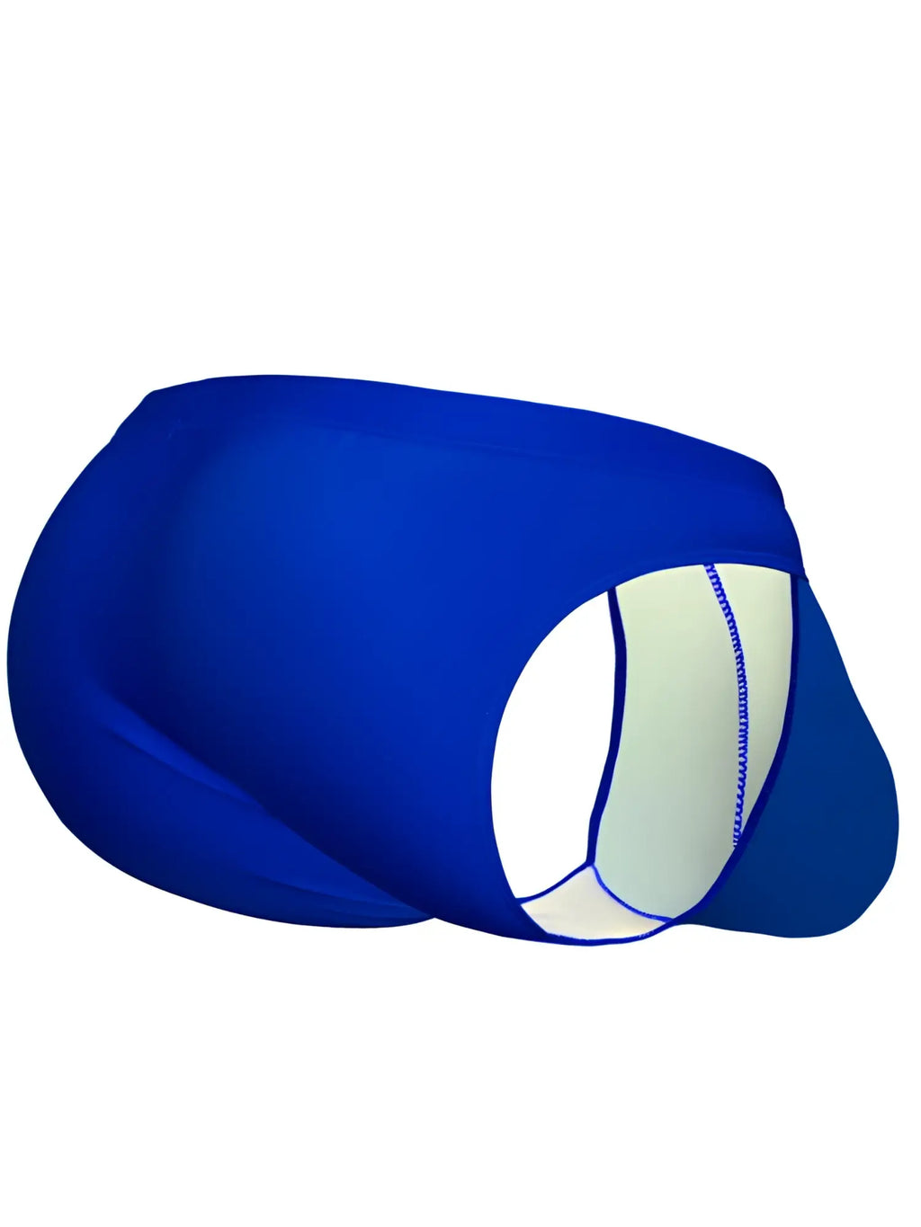 ErgoWear ew1835 x4d skydiver swim bikini in blue with white panel and blue stitching designed for swimming