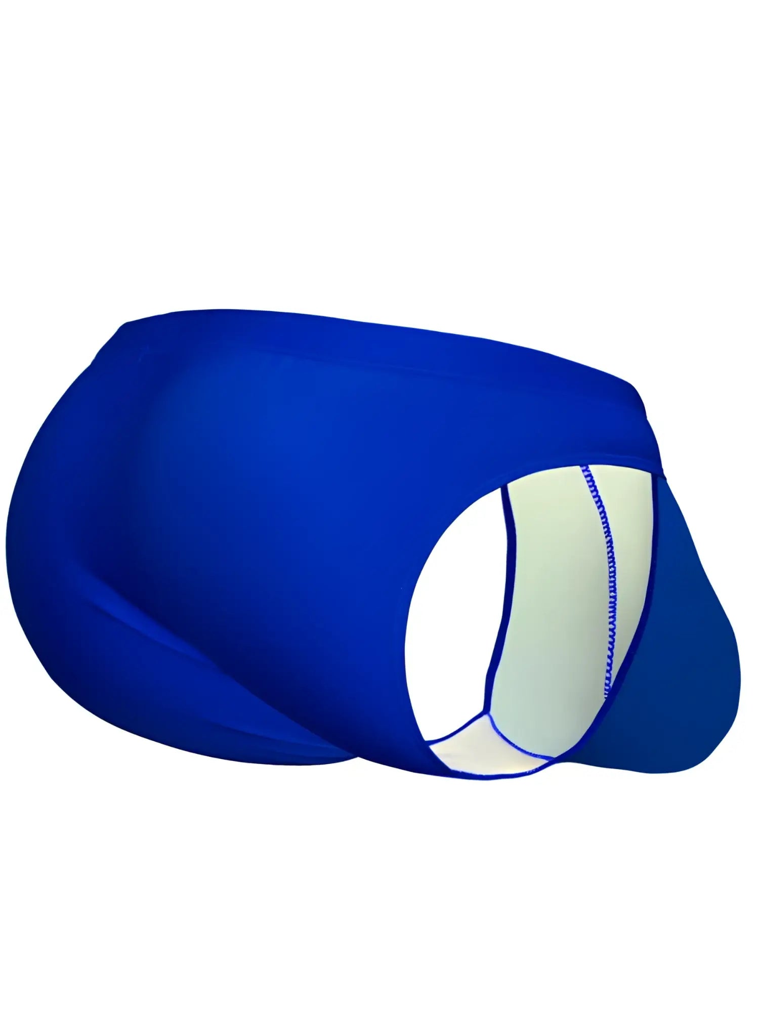 ErgoWear ew1835 x4d skydiver swim bikini in blue with white panel and blue stitching designed for swimming