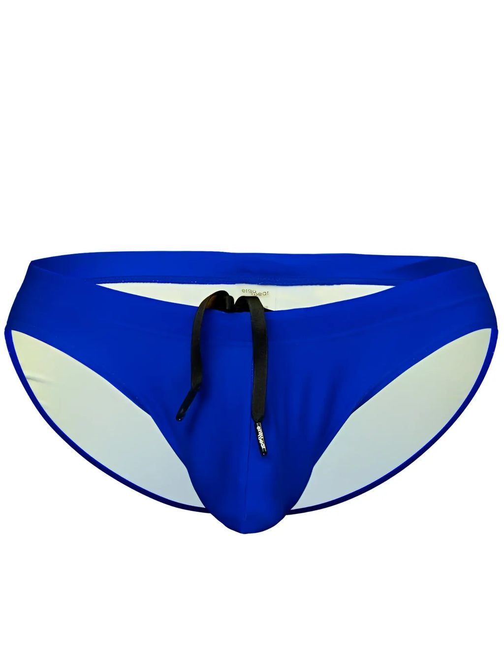 Vibrant royal blue ergoWear ew1835 x4d sw swim bikini with white side panels and black drawstring for swimwear use