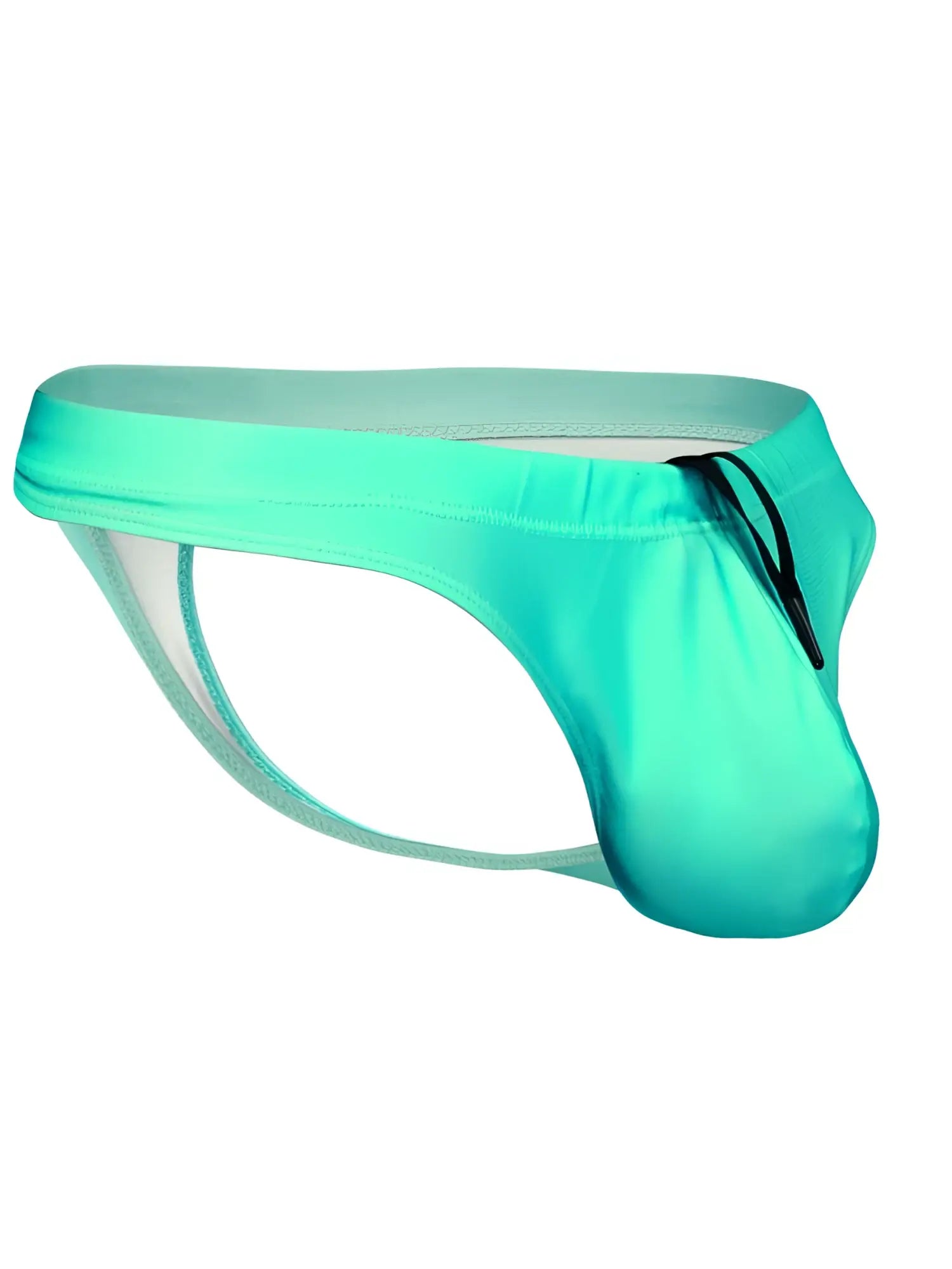 Aqua ergoWear ew1836 x4d sw swim thongs with vibrant turquoise, sleek form-fitting design and black drawstring