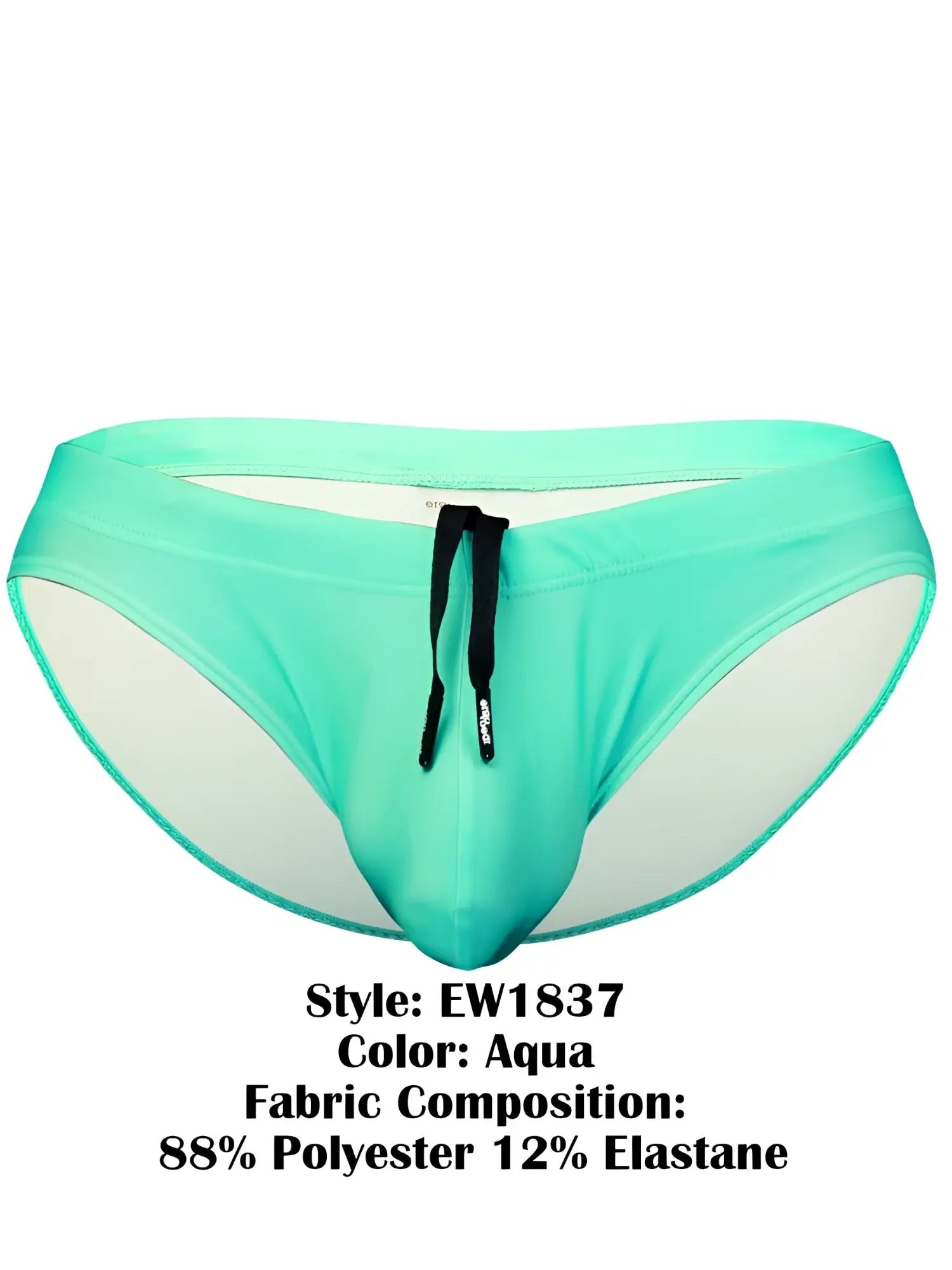 Ergewear ew1837 x4d aqua swim bikini with black drawstring made of 88 polyester 12 elastane sleek design