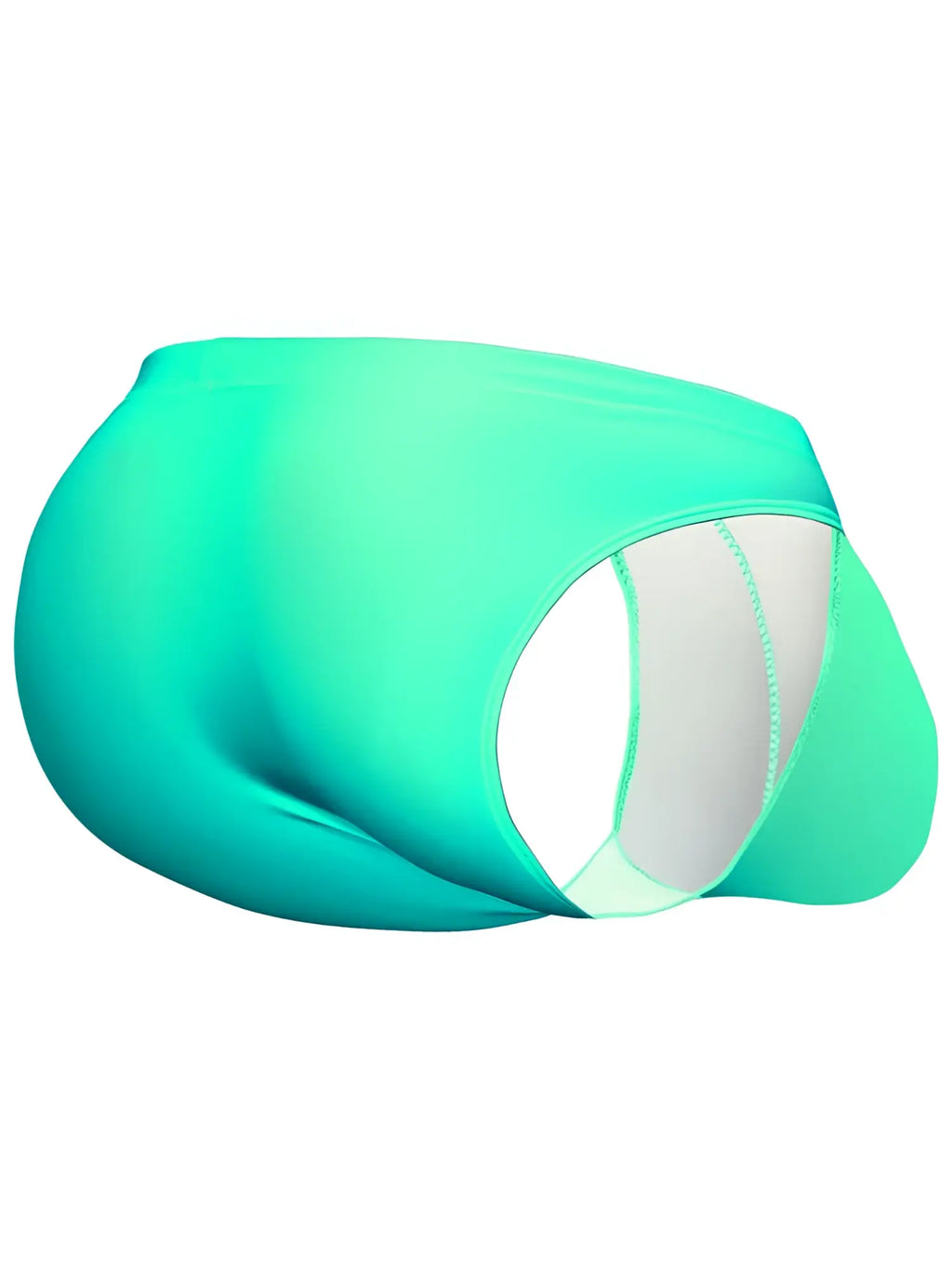 Aqua turquoise ErgoWear EW1837 X4D SW swim bikini with smooth form-fitting fabric and white inner lining