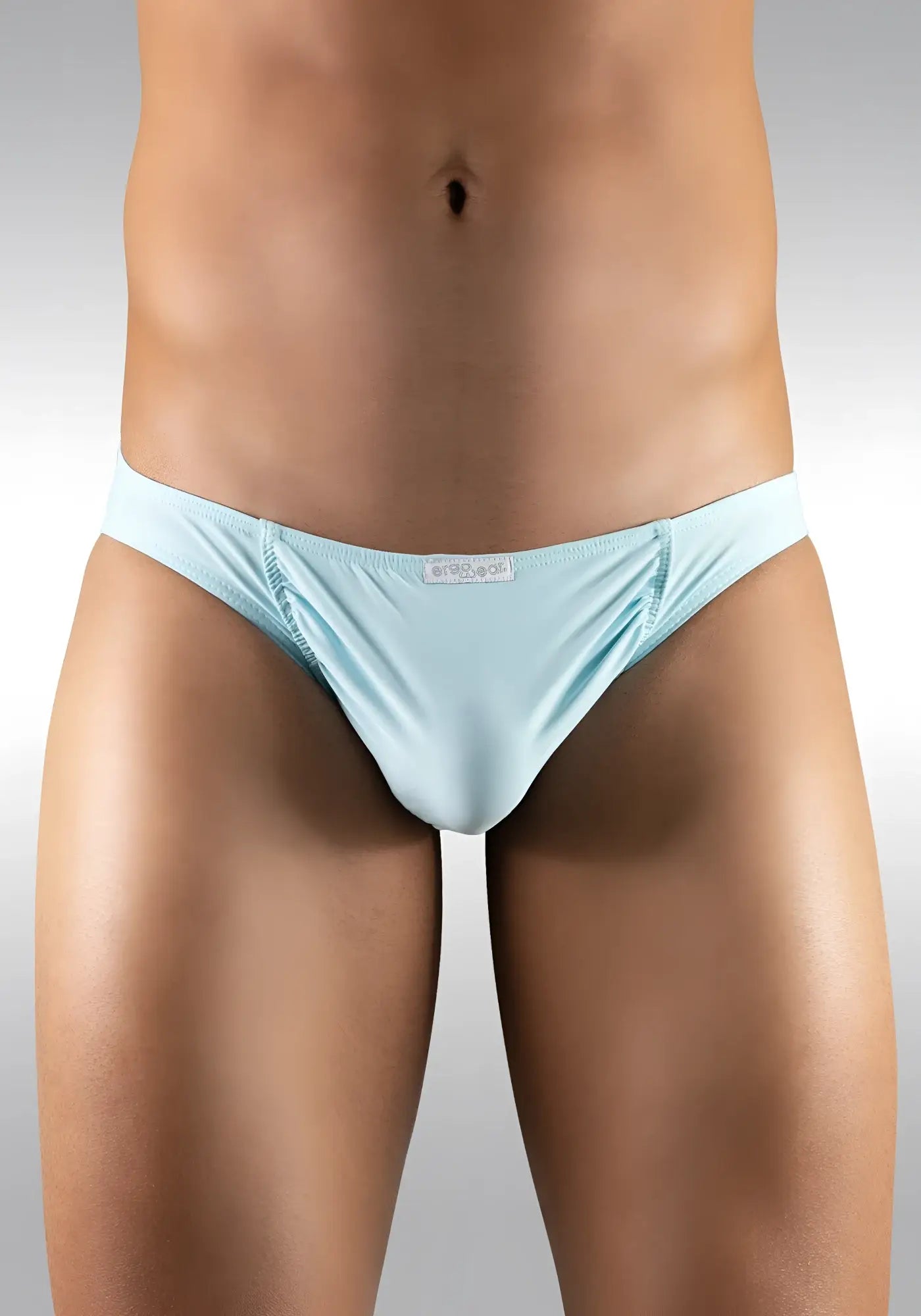 Ergowear FEEL GR8 mint thong underwear size XL with light blue seamless fabric and subtle textured waistband