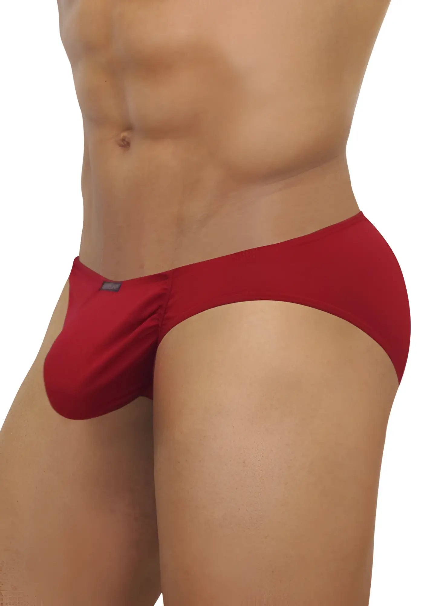 Red men’s briefs ergowear feel modal bikini underwear scarlet ew0803 esfe01s with smooth form fitting design and waistband tag
