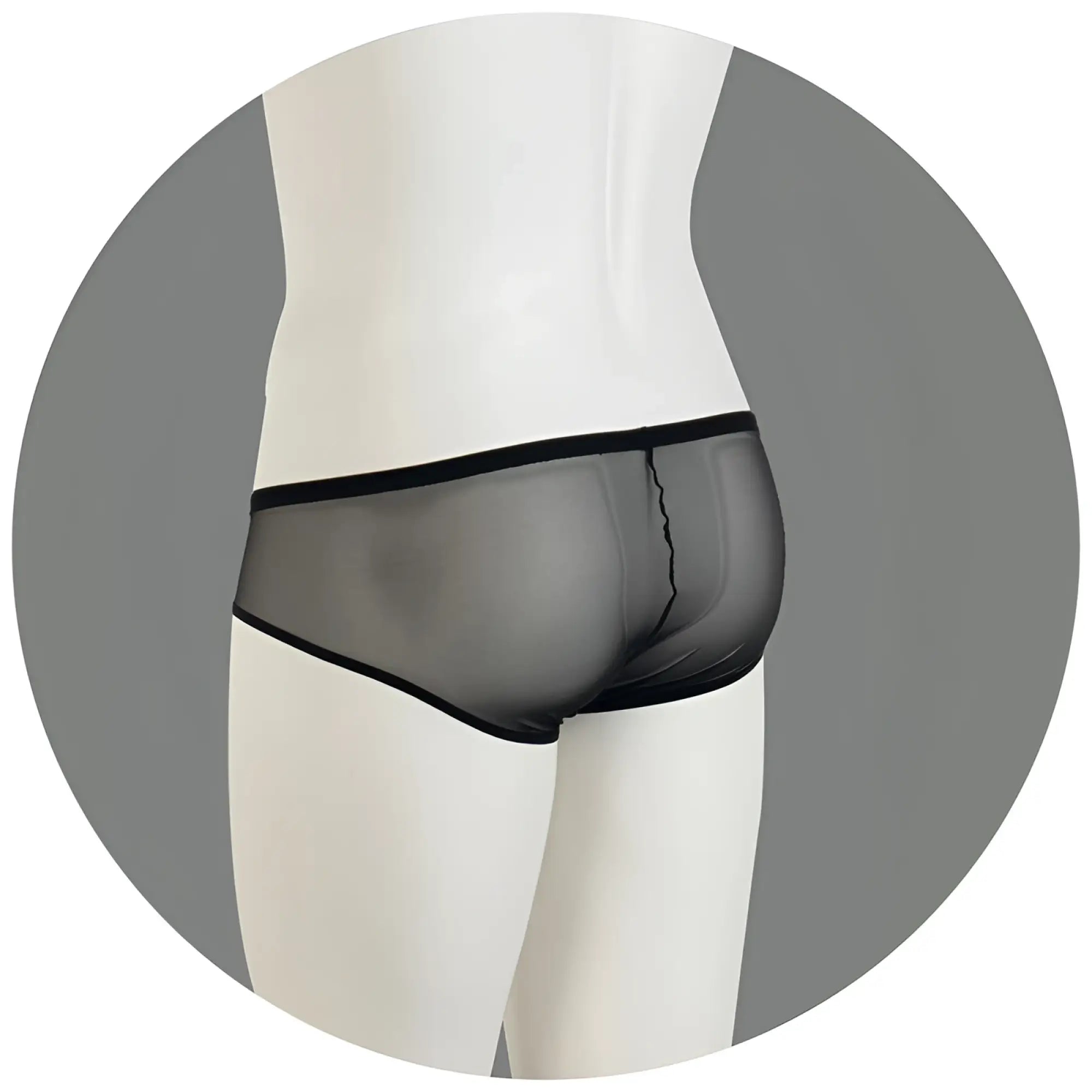 Black sheer mesh briefs with sleek form fitting design from eros veneziani flock lace and mesh push up bikini underwear blue size lxl