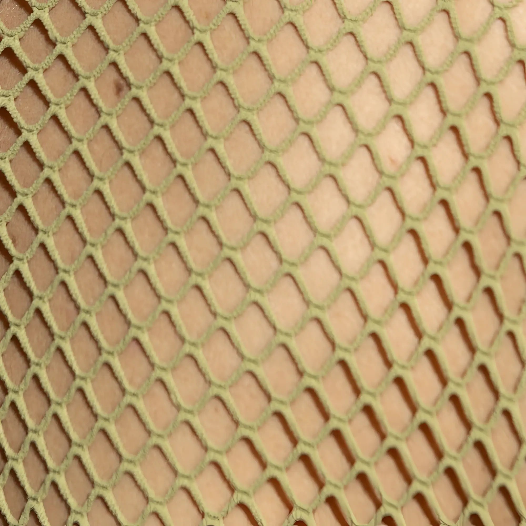 Olive green beachy net tank top made of mesh fabric with a diamond-shaped pattern for breathable summer wear