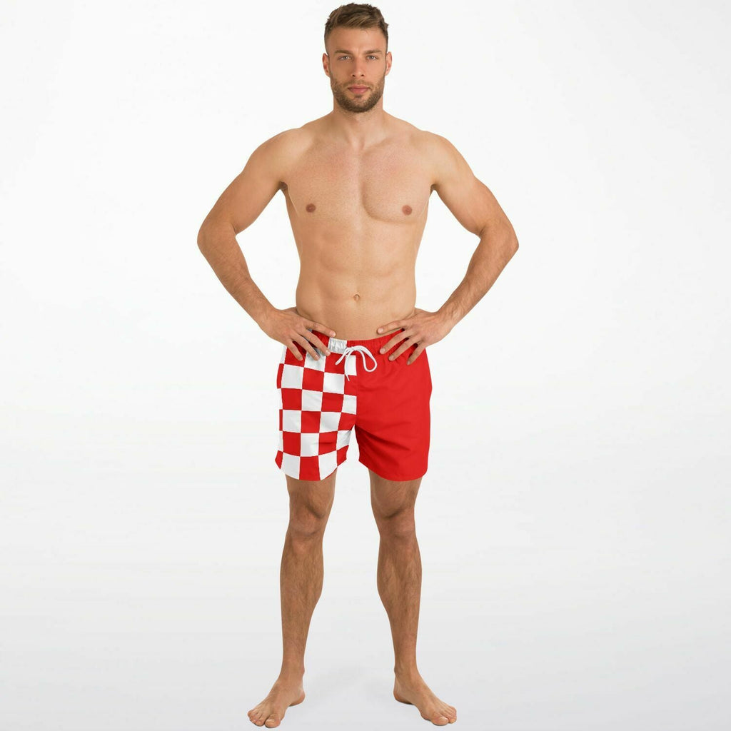 Maris Equi Signals Nautical Inspired Men's Swim Shorts - DANGER