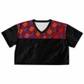 Maris Equi Crop Top Red Tartan Men's V-Neck Jersey