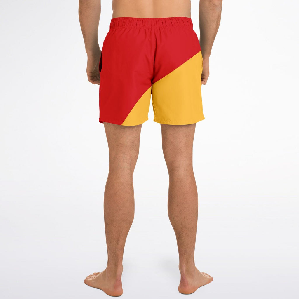 Maris Equi Signals Nautical Inspired Men's Swim Shorts - Man Overboard
