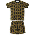 Maris Equi Gold Baroque Men's Sport Shorts and Top Set