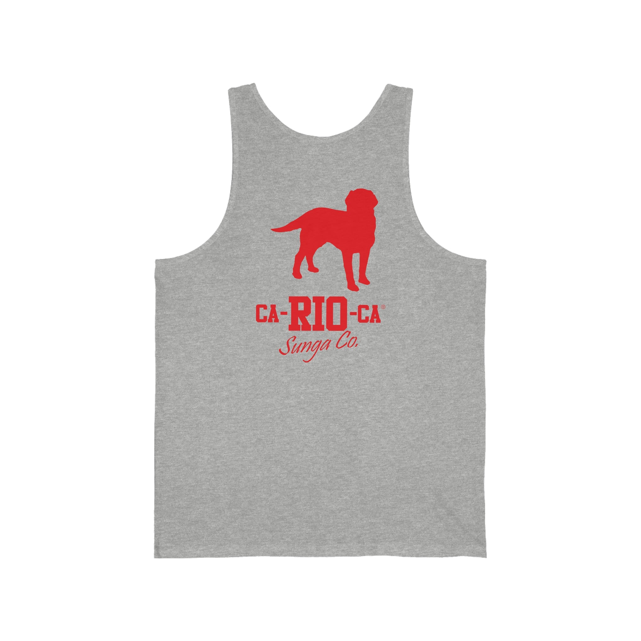 CA-RIO-CA Tanktop mit rotem Logo-Print - Tanktop für Herren