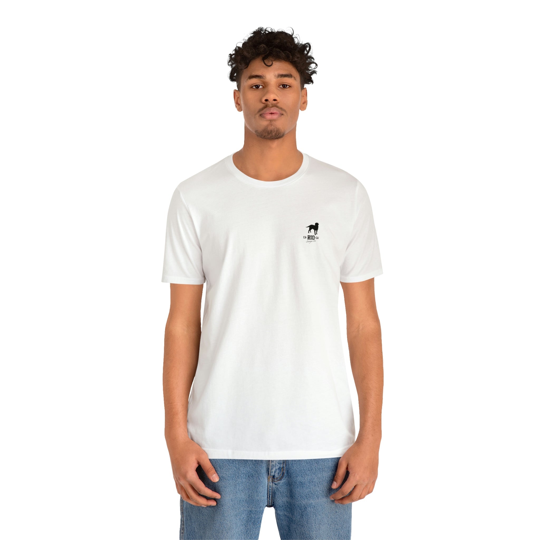 CAMISETA CON ESTAMPADO NEGRO DEL LOGOTIPO CA-RIO-CA - CAMISETA SIN MANGAS PARA HOMBRE 