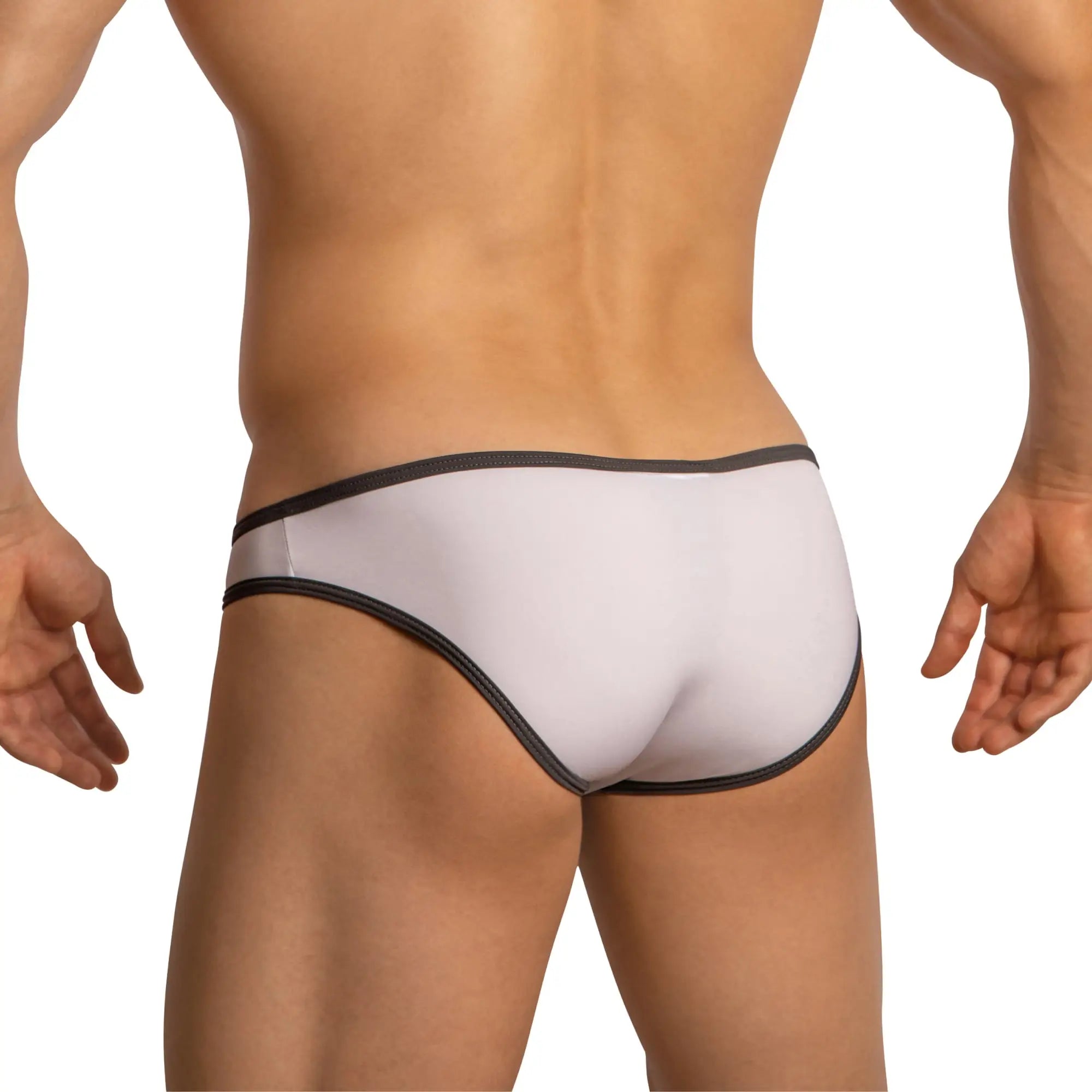 White briefs feel fei022 bkini brief with black trim comfortable breathable fabric for everyday wear
