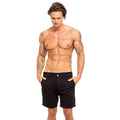 Black frog chino short with classic five-pocket design and button closure in comfortable cotton fabric