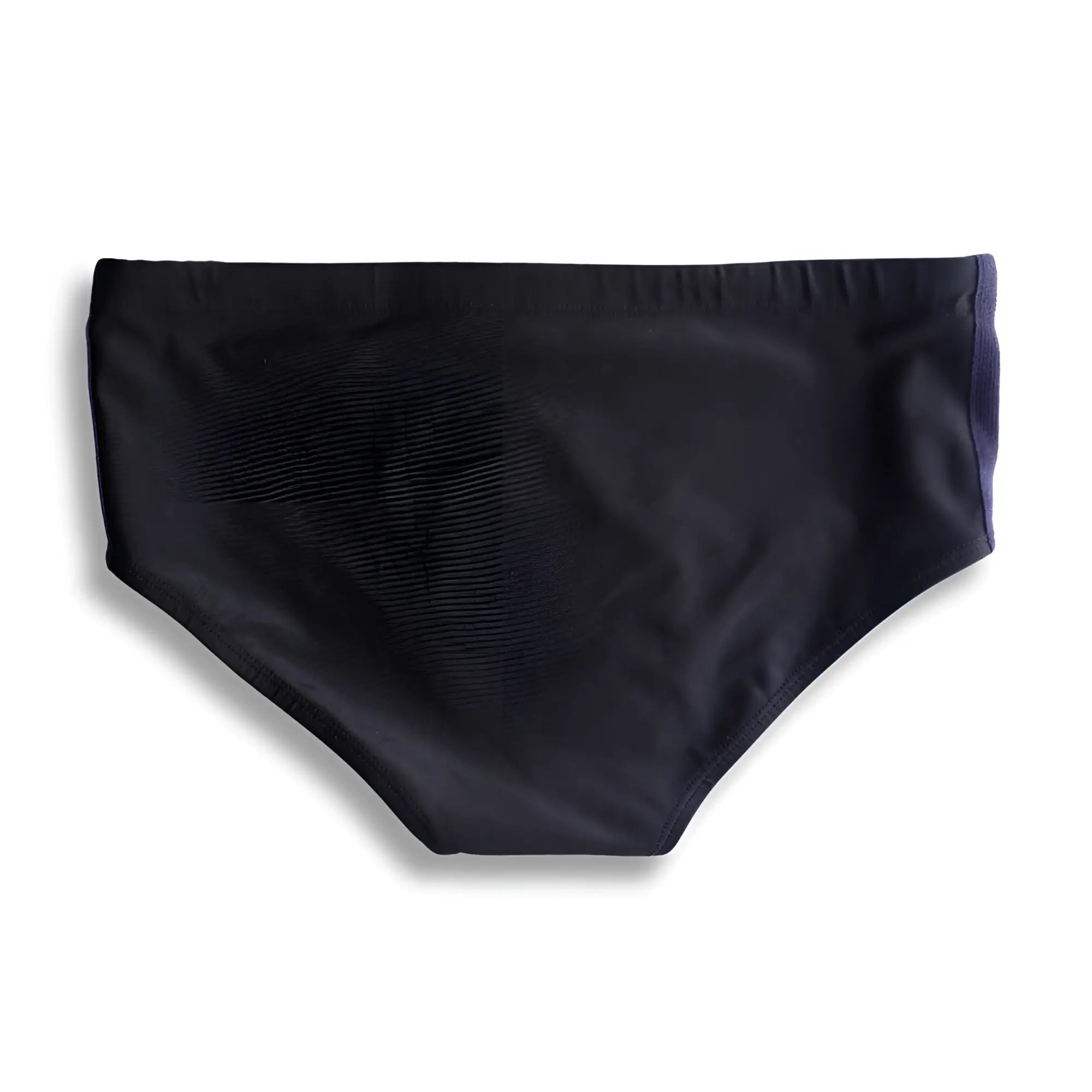 Black swim trunks galão preto sunga with smooth slightly shiny fabric and classic cut for designer swimwear use