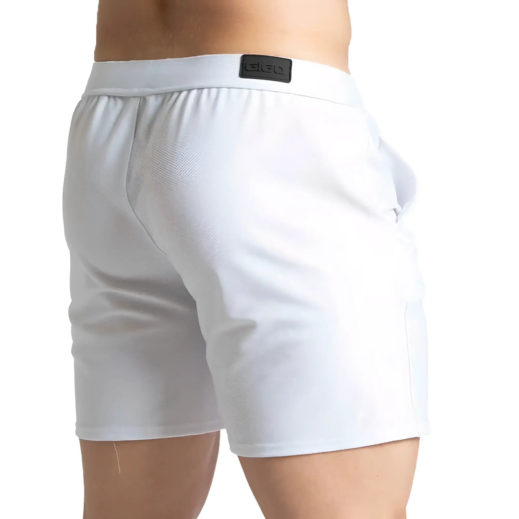White men’s briefs gigo belucci short with black branded waistband made of soft breathable fabric for everyday comfort