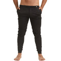 Gigo casual black sportpants slim fit pinstripe jogger pants with elastic cuffs for comfortable activewear