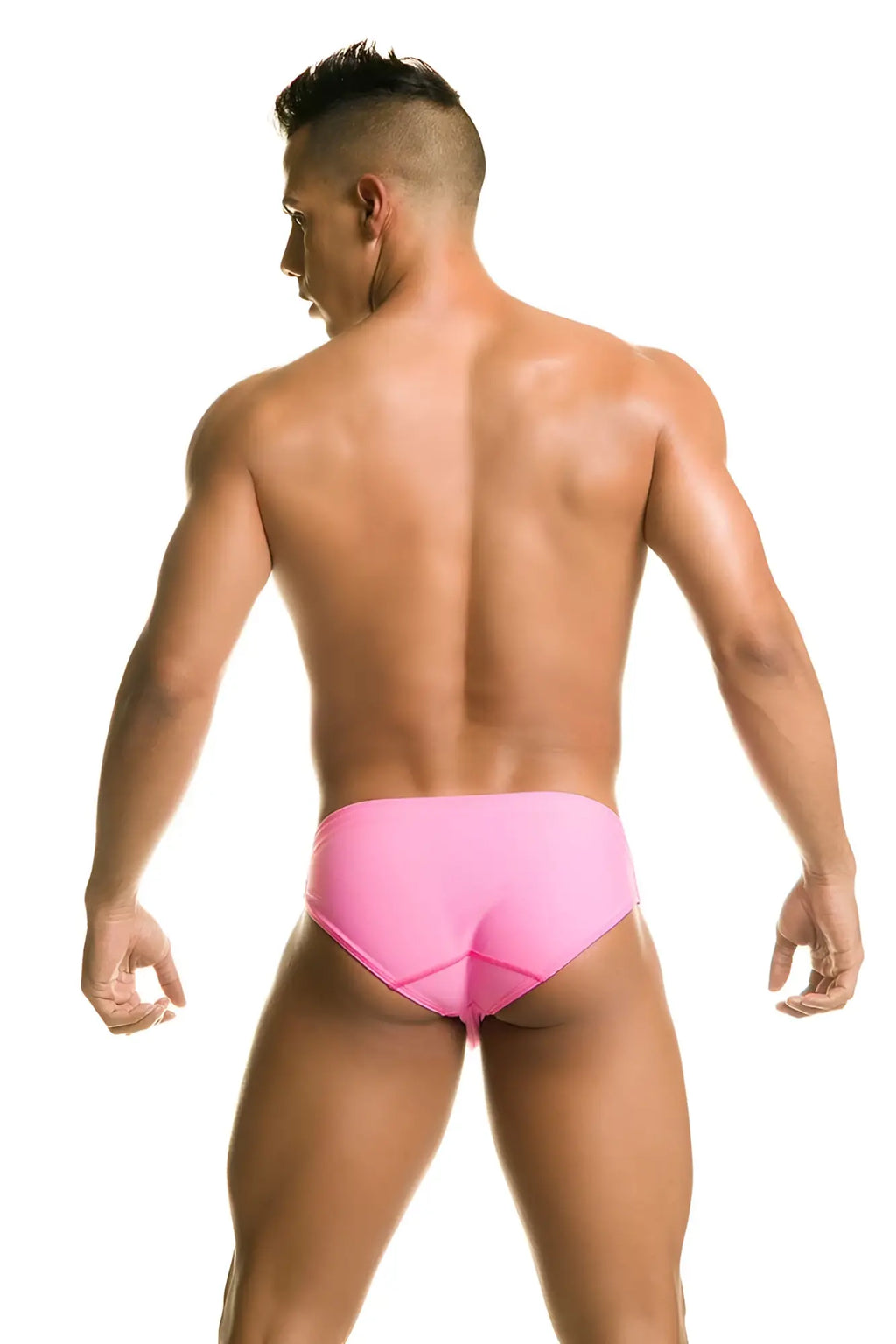 Gigo classic pink bikini swimwear bs17 size s bright pink form-fitting swim trunks with sleek modern design