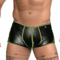 Gigo Fetiche Green Trunk black patent leather briefs with olive green trim and sleek form-fitting design