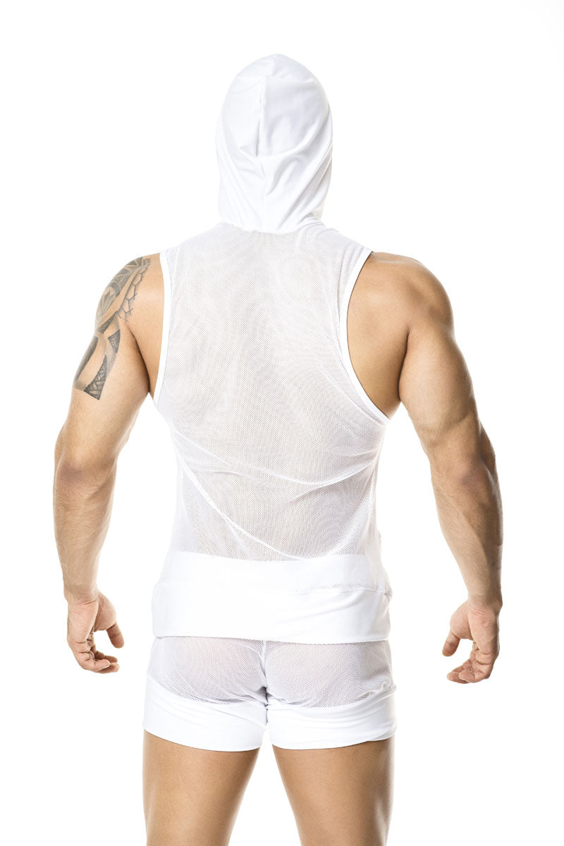 Gigo LIGHT WHITE Hoody Muscle Top T-Shirt O27179 Größe M