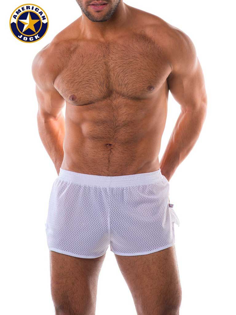 Go Softwear A J Sports Mesh Shorts White 8526 Size S