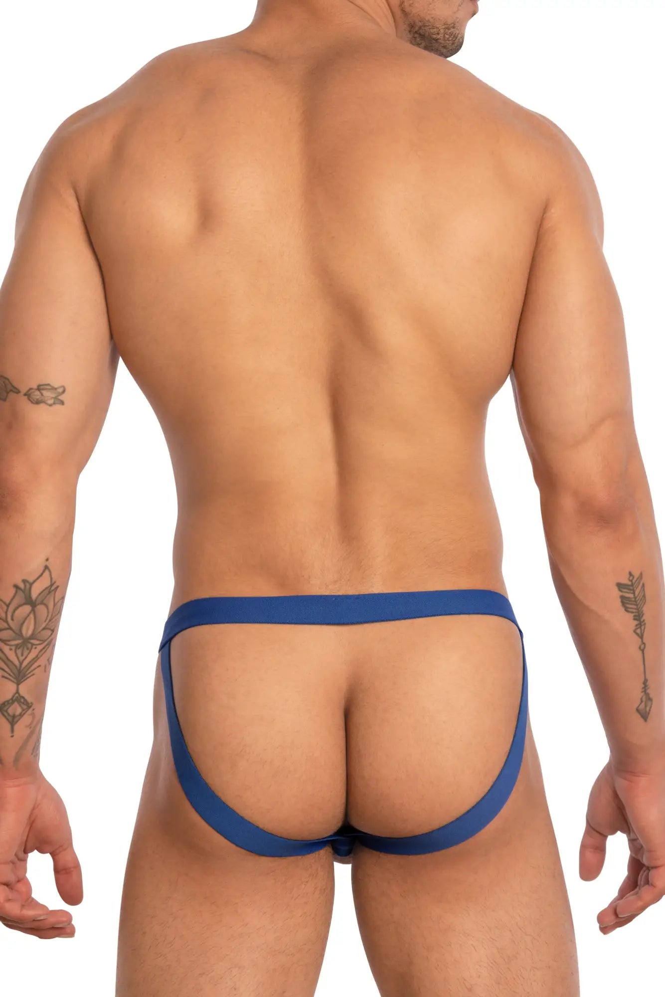 Blue good devil gdc0511 jockstrap athletic briefs with a snug supportive design for active wear