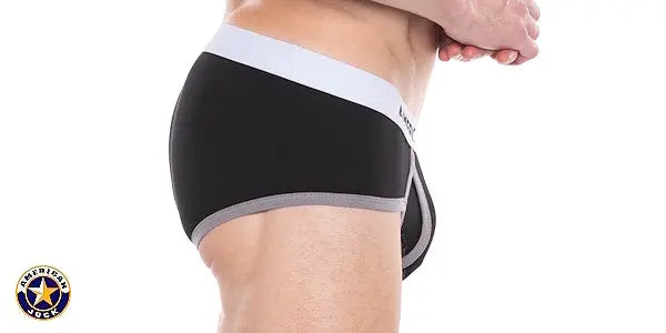AMERICAN JOCK 8883 Men's Apex 5" Classic Brief Onyx