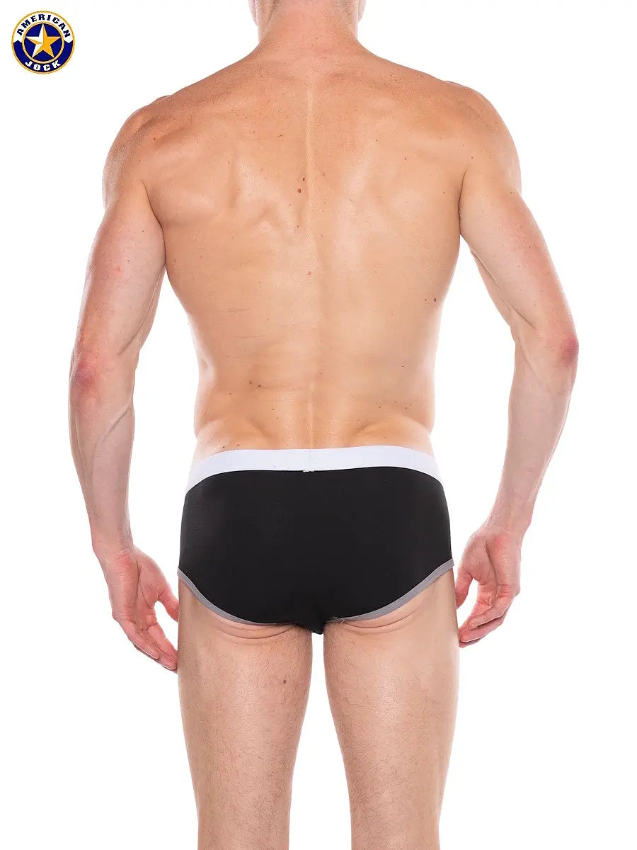 AMERICAN JOCK 8883 Men's Apex 5" Classic Brief Onyx