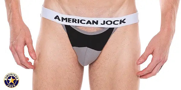 AMERICAN JOCK 8889 Men's Apex Rep Jockstrap Onyx