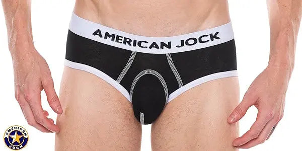AMERICAN JOCK 8881 Men's Apex 4" Core Brief Onyx