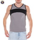 AMERICAN JOCK 8884 Men's Apex Block Tank Platinum