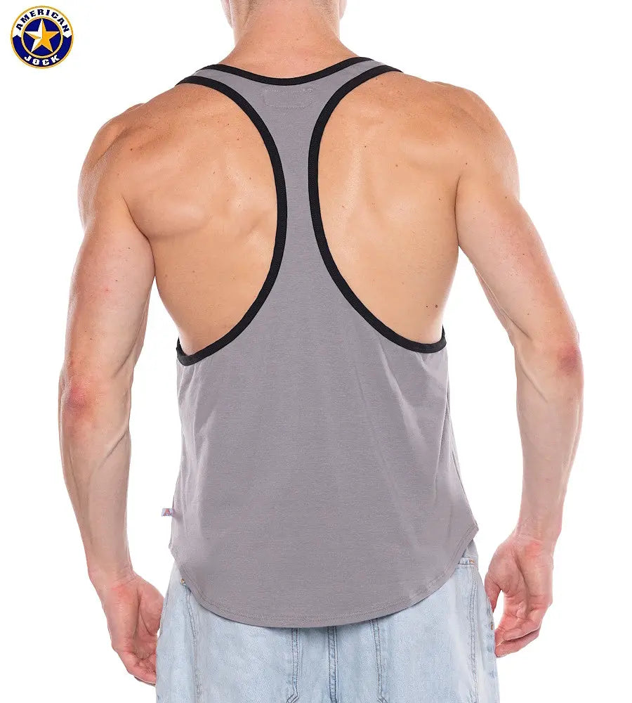 AMERICAN JOCK 8887 Men's Apex Grind Tank Platinum