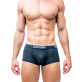 Dark blue gostoso men’s briefs with a white logo waistband perfect for comfortable everyday wear