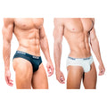 Black and white gostoso underwear solid briefs pack with snug fit and elastic waistbands for comfortable wear