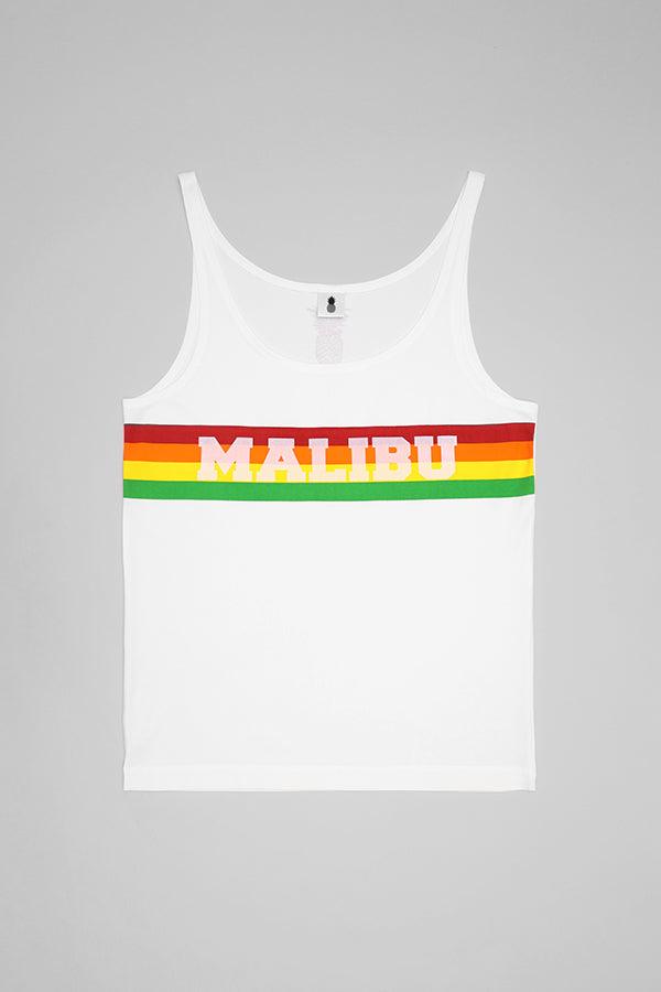 Camiseta sin mangas de corte ancho con degradado Malibu - Retro